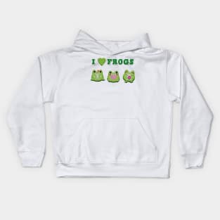 i love frogs Kids Hoodie